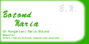 botond maria business card